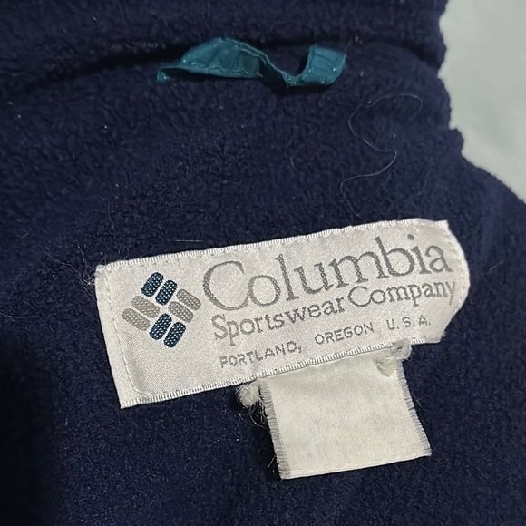 mens vintage red Columbia Sportswear Company full zip up fleece lined jacket - Picture 4 of 4